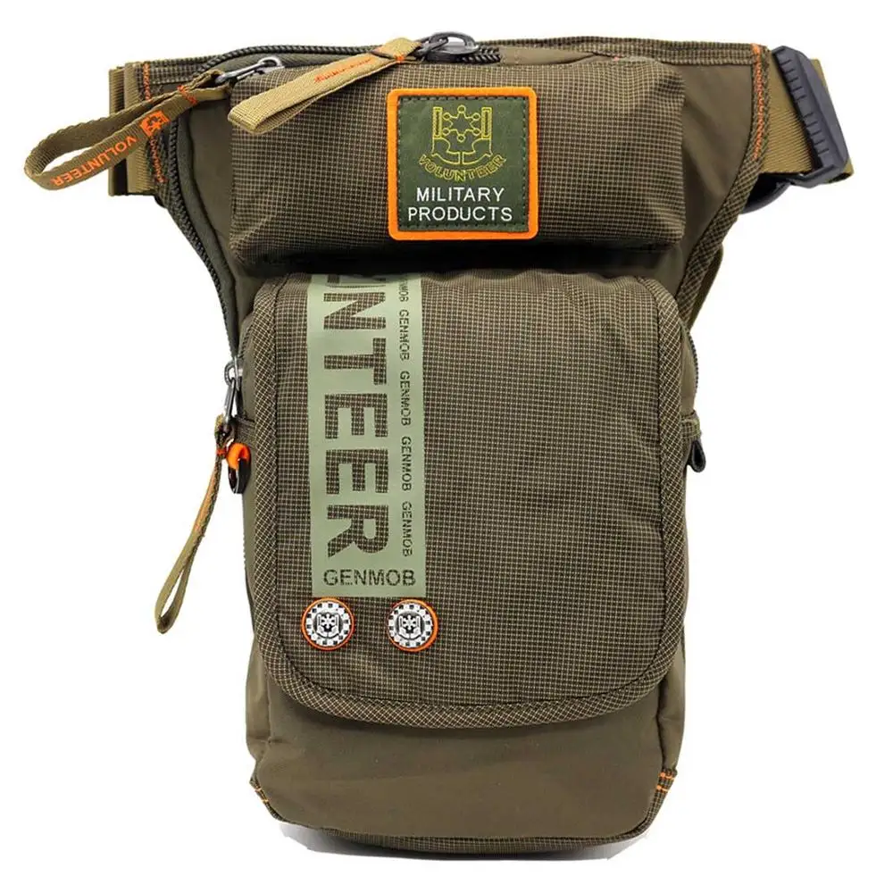 Мужская водонепроницаемая оксфордская Военная поясная сумка с заниженной ногой, сумка для езды на мотоцикле, сумка на пояс, мужская сумка через плечо, поясная сумка - Цвет: Army Green  B
