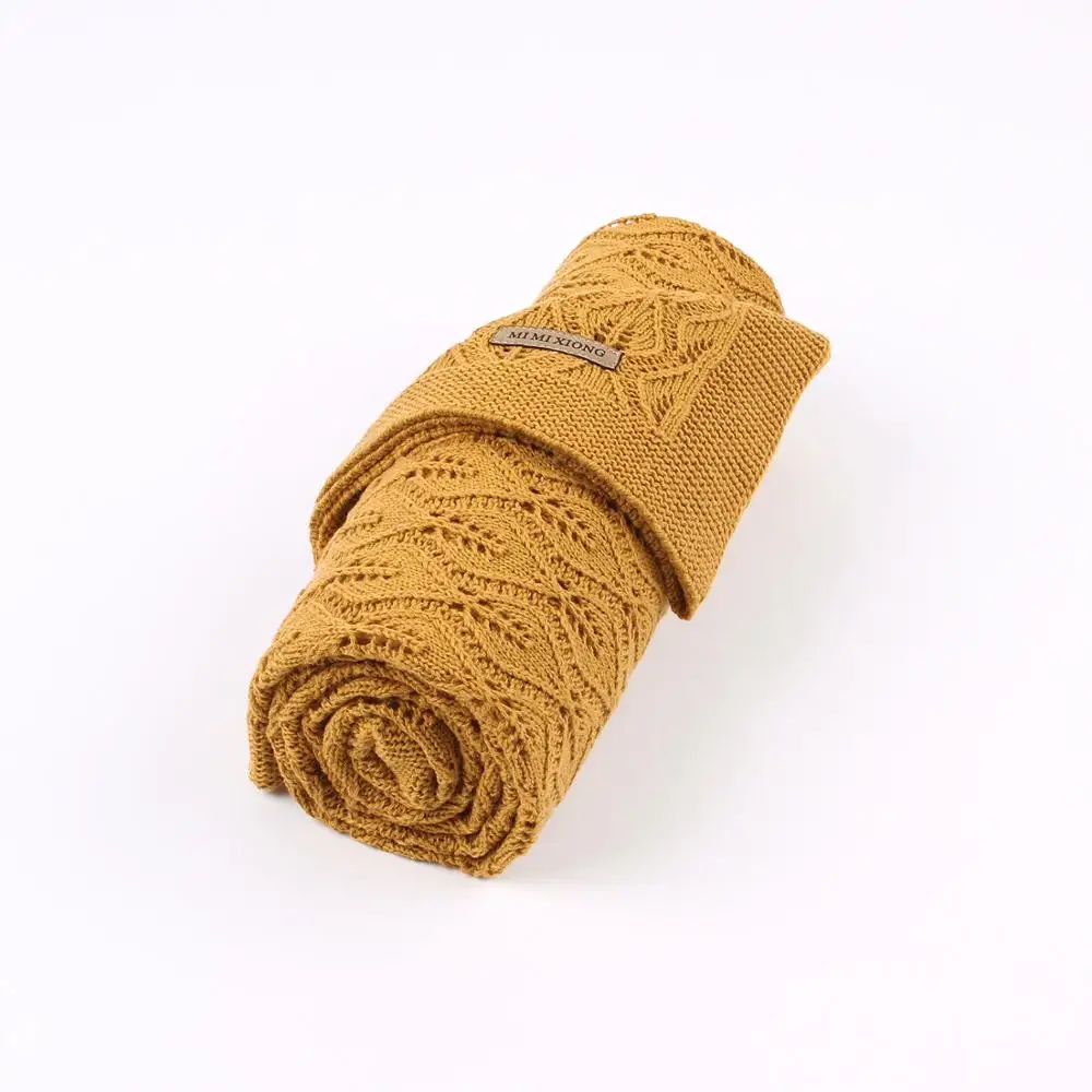 

Super Soft Kids Month Blankets Candy Color Knitted Newborn Infant Swaddle Wrapper Blanket 100*80cm Toddler Children Bunny Quilts