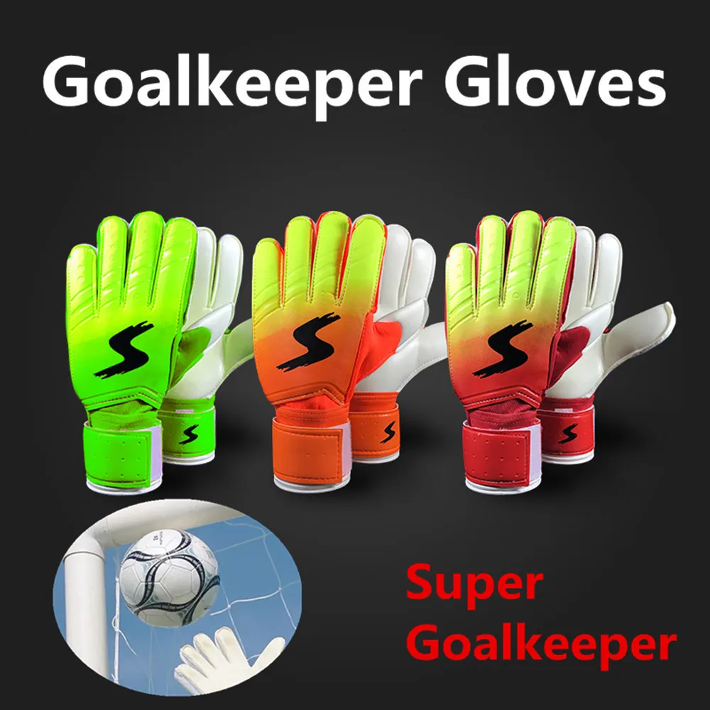 

Jessica's Store Goalkeeper Goalie Keeper Gloves Roll Finger Soccer Goalie Gloves Football Gift
