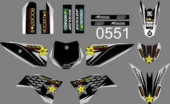 

3M 0551 Motorcycle Team Graphic & Backgrounds Decal Stiker Kits for KTM 50 2009 2010 2011 2012 2013