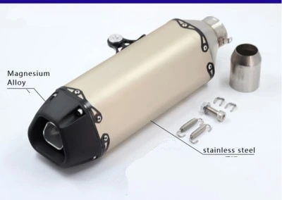 

Universal 51mm Motorcycle Exhaust pipe aluminum alloy Muffler For Honda CBR250 CBR400 CBR600 CB250 CB400 CB600 CB1300 BN600