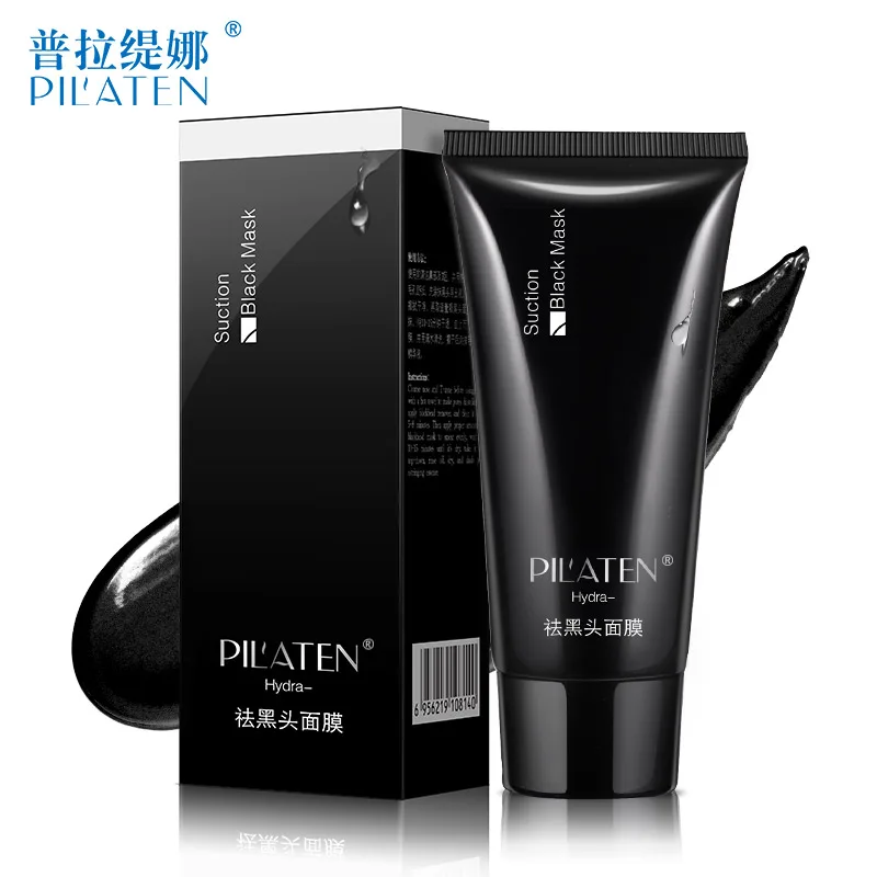 Pilaten Official Store acne blackhead deep cleansing masker black mask remover face 60g 1pcs free shiping | Красота и здоровье
