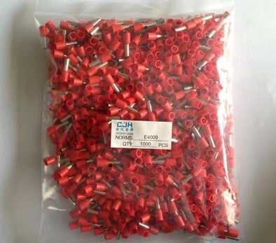 

wholesal E4009 INSULATED BOOTLACE FERRULE TERMINALS ( FOR 2.5mm2 cable) crimp connector any colour