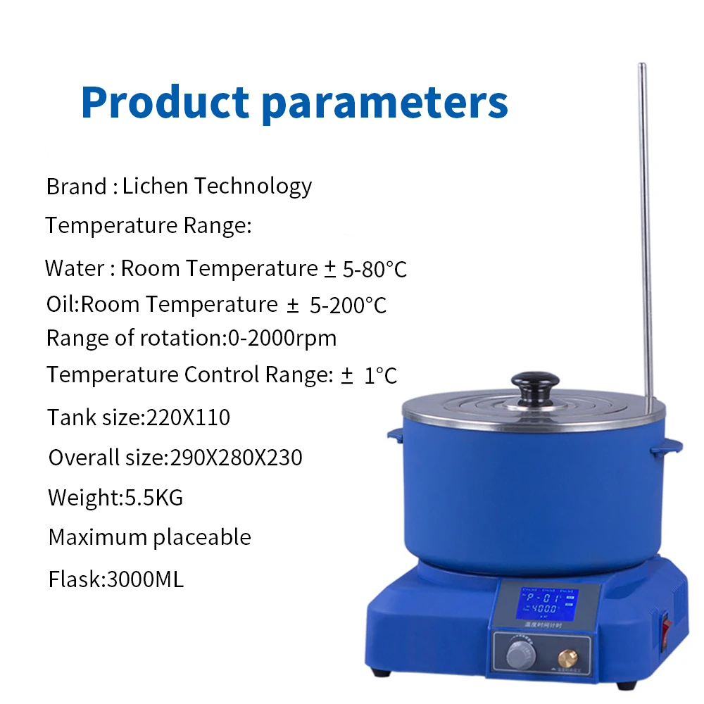 Жидкокристаллический дисплей лабораторный коллектор Тип Магнитный мешалка постоянное нагревание температуры воды ванны масла