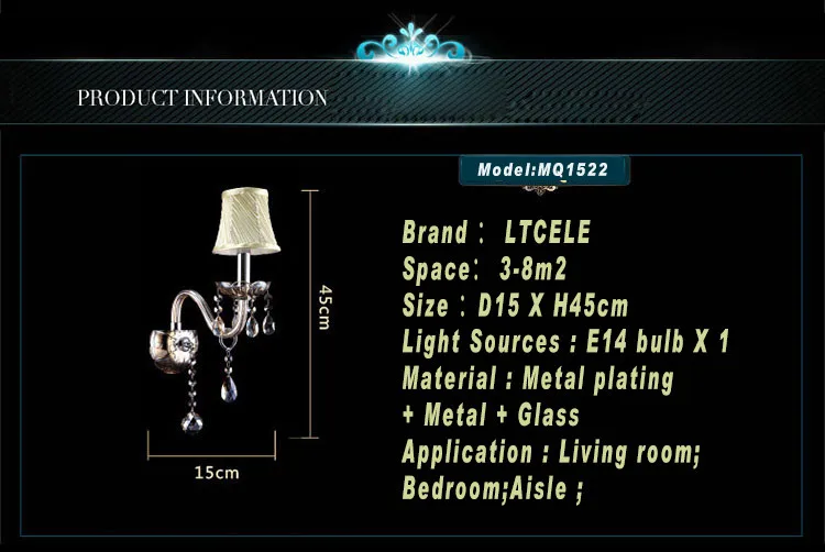 Современный хрустальный настенный светильник для ванной комнаты, светильники для домашнего освещения, настенные бра арандела для спальни, лампы для шкафа, светодиодные домашние настенные лампы