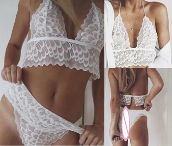 

2018 Sexy Women Exotic Apparel Sets Lace Lingerie Sets Nightwear Underwear Intimate Sleepwear Set