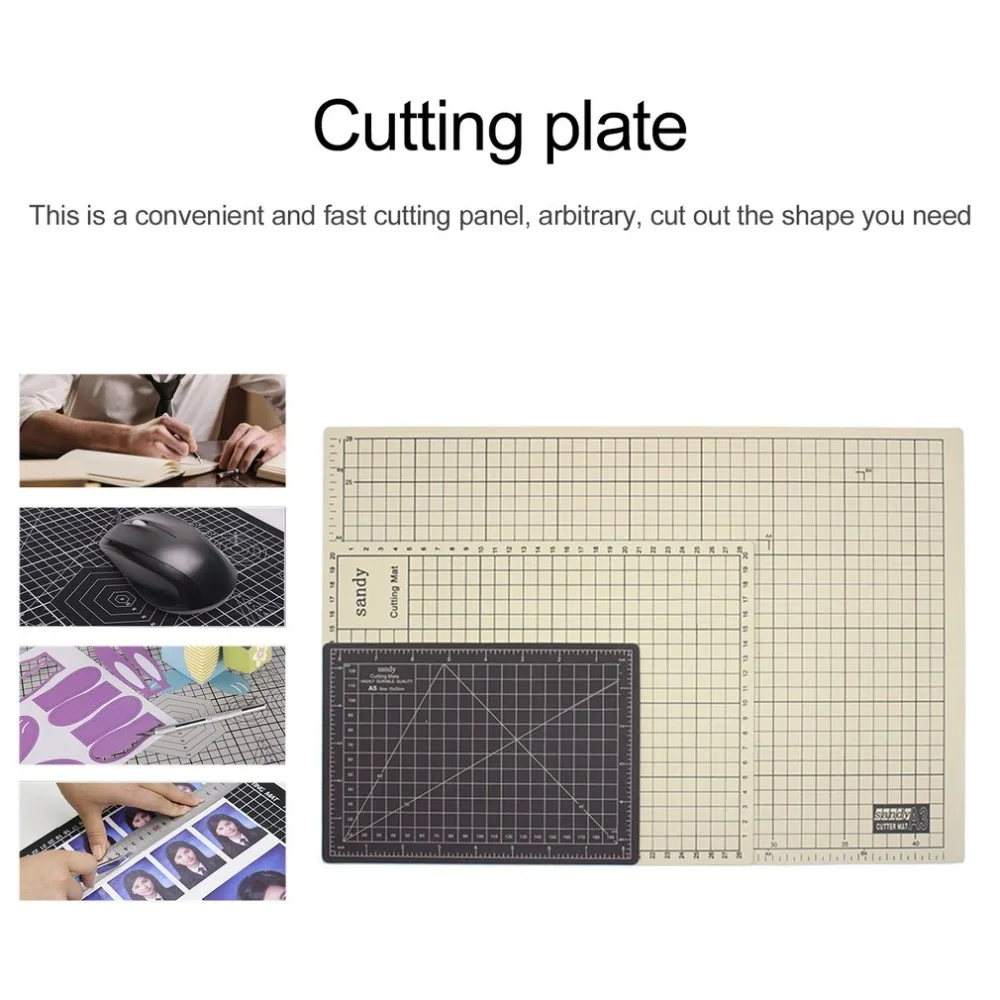 

A4 Double Color PVC patchwork Sewing Cutting Mats Office Students School Reversible Engraving Cutting Board Mat Tools