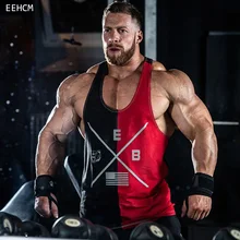 Мужские из джерсовой ткани детский комбинезон на бретелях Модная брендовая тренажерный зал Топ майка для занятий бодибилдингом, нательное нижнее белье из хлопка, мужская повседневная безрукавная футболка Топы