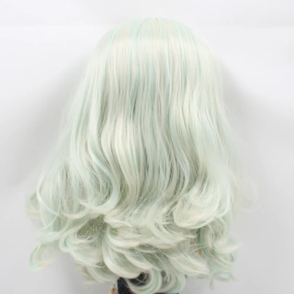 Free shipping toys gift F&D professional 1/6(30cm)Nude Blyth Doll white skin Joint body,mintcream with white hair