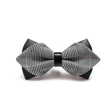 Модный мужской галстук-бабочка в стиле пэчворк, Женский галстук-бабочка, классический клетчатый галстук для взрослых, мужской галстук, деловые галстуки-бабочки для свадебной вечеринки, мужской джентльмен