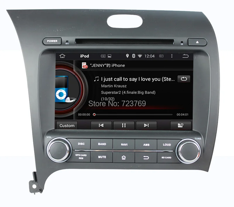 Чистый Android 4.4.4 Автомобильная dvd-навигационная система для CERATO/K3/форте(2013