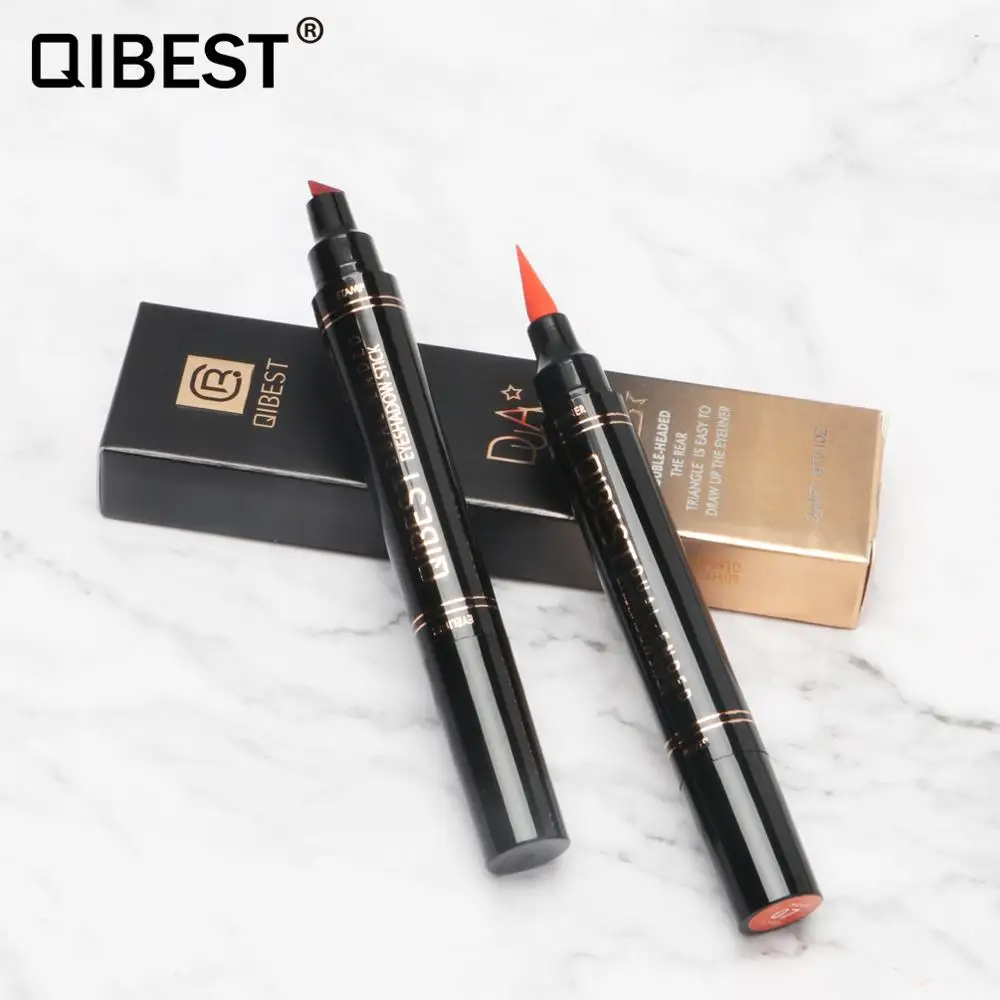 

Triangle Double-Headed Seal Eyeliner Seal Eyeliner 2-in-1 Waterproof Quick Dry Eyeliner Pencil Cosmetics 12 Colors