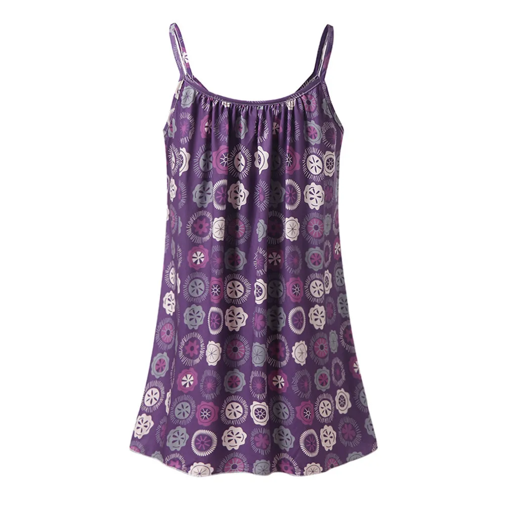 Женская летняя жилетка без рукавов с принтом, блузка, топы, майки, одежда, топ, женская уличная одежда, Топ для женщин, haut femme haut femm - Цвет: Purple