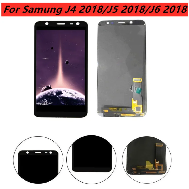 ЖК-дисплей Дисплей для samsung Galaxy J4 2018 J400 J6 J600 регулировки Яркость кодирующий