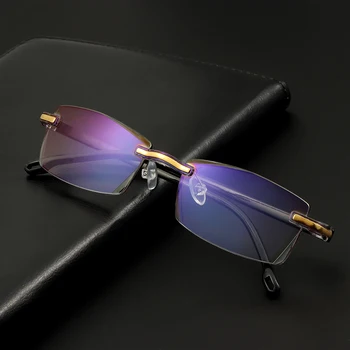 

Anti Blue Light Reading Glasses Women Men Clear Eyeglasses Rimless Eyewear Computer Eye Glasses Presbyopia +1.0 1.5 2.0 3.0 4.0