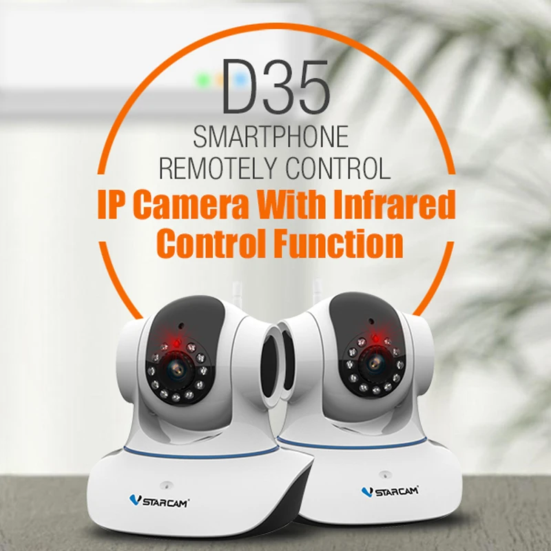 

Vstarcam D35 Free Shipping WIFI Camera Infrared Control IP Camera Home Security Pan Tilt P2P RTSP Onvif IR Cut Night Vision CCTV