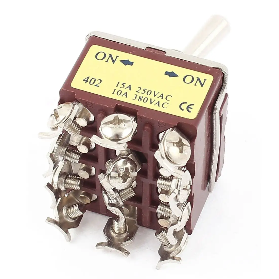 AC 15A/250 V 10A/380 V 12 винтовых клемм Вкл/вкл 4PDT тумблер