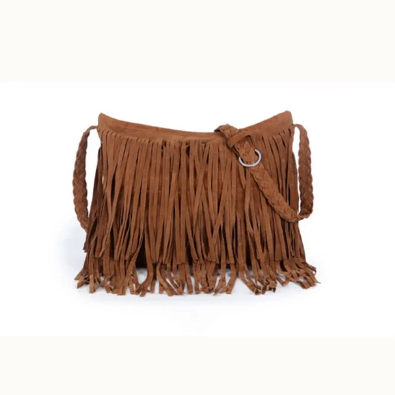 

Women Real Split Suede Leather Shoulder Bag Female Leisure Nubuck Casual Handbag Hobo Messenger Top-handle bags
