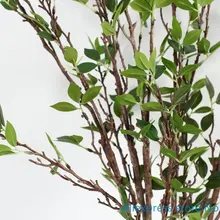 1 шт. красивые 95 см искусственные зеленые листья ветка растения пластиковые кусты украшения дома F412