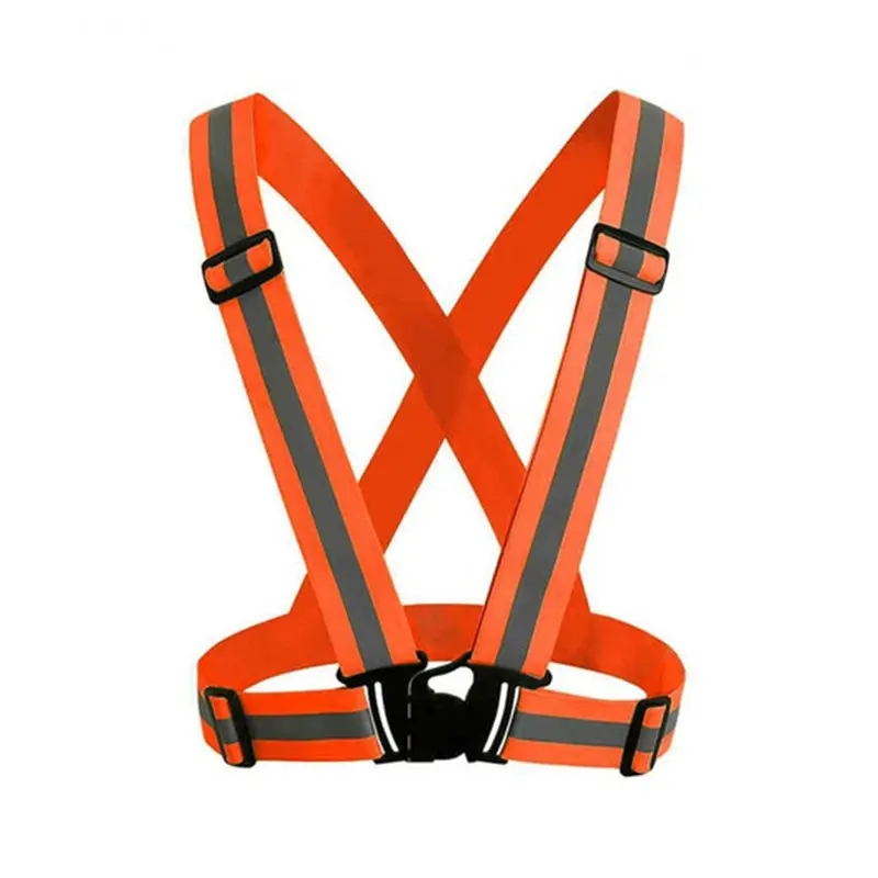 

2019 High Visibility Working Warning Waistcoat Outdoor for Night Running Cycling Vest Harness Reflective Safety Belt