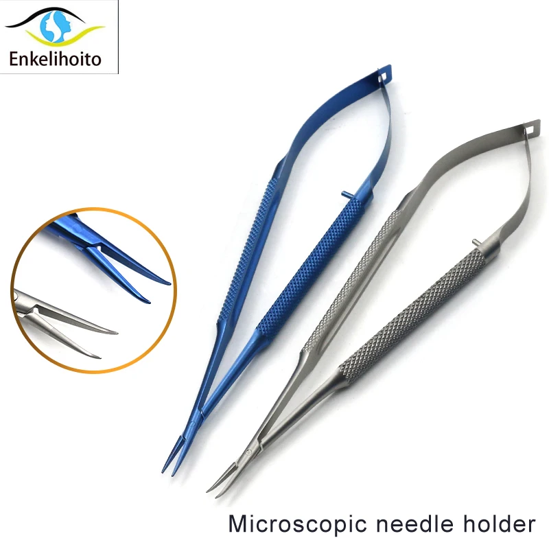 Micro scissors stainless steel titanium alloy surgical fine instruments straight pointed tip 12 14 16 18cm 4