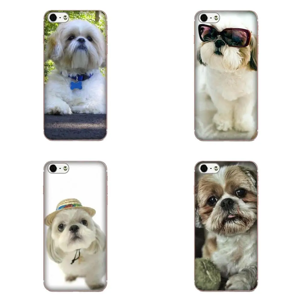 Защитные чехлы из ТПУ для щенков собак Shih Tzu Shitzu Samsung Galaxy Note 5 8 9 S3 S4 S5 S6 S7 S8 S9 S10 mini Edge