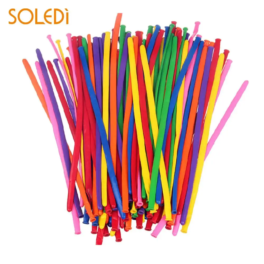 

Creative Air Ball Twist Balloon Long Balloons Romantic 100pcs/Bag Colorful Latex Home Christmas Wedding Props DIY