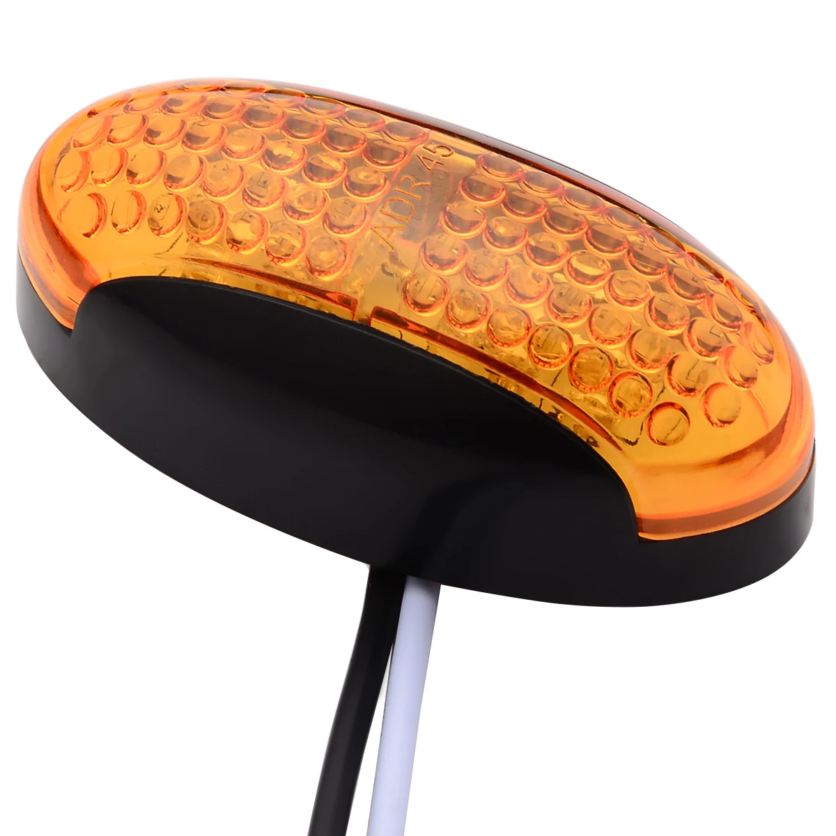 

For Car Truck Trailer Lorry 1 Pcs Side Marker Indicator Light 12V/24V Amber 4LED Car Lights Mayitr