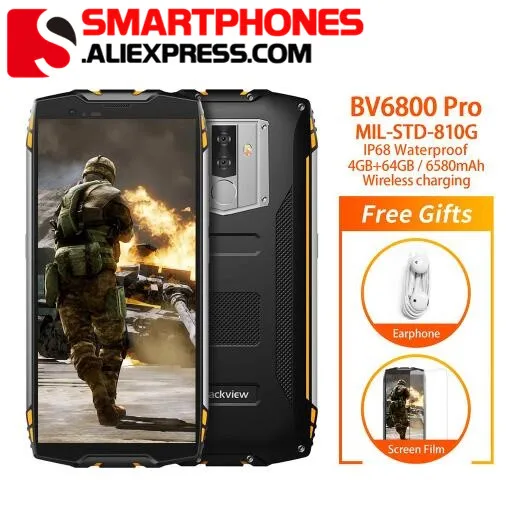 Blackview BV6800 Pro смартфон с 5 дюймовым дисплеем восьмиядерным процессором MT6750T ОЗУ 4 Гб