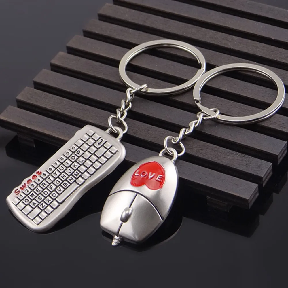 

OTOKY 2019 New 1PC Mouse And Keyboard Model Keychain Outdoor Key Ring Pendant Keyring Gift Dropshipping 328