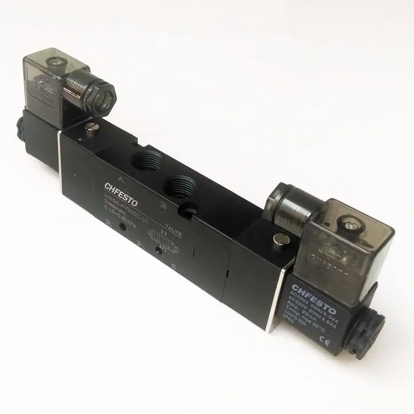 4v330-10 AC220V Пневматический электромагнитный Клапан 3/8 ''5/2 способ Клапан