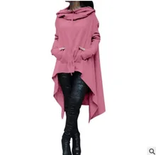 

Hoodies Sweatshirt Women Casual Outwear Hoody Loose Long Sleeve Mantle Hooded Cover Pullover Clothes