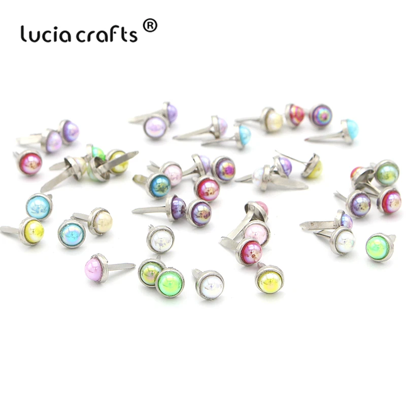 Lucia crafts 24 шт многоцветные декоративные украшения для скрапбукинга, металлические украшения для рукоделия G0944