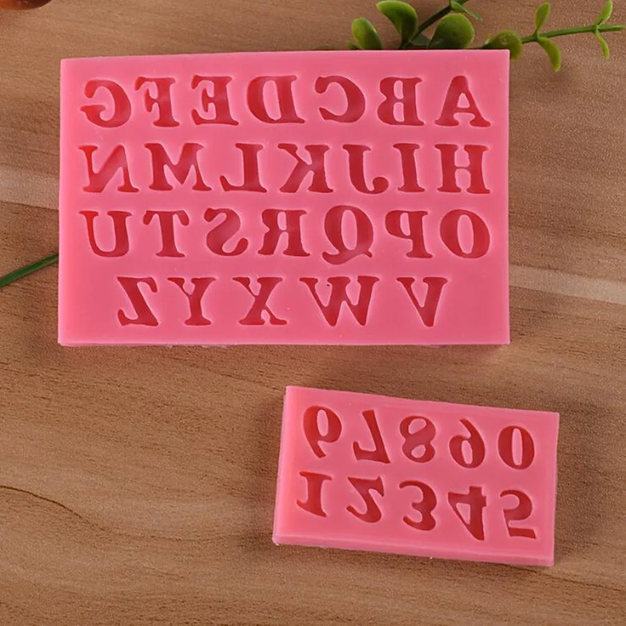 

2018 New 1Pc Large Molds Numbers Letters Silicone Mold 3D Fondant Mold Cakes Decorating Tools DIY Gum paste Kitchen Bakeware