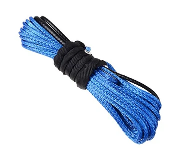 

1/2" x 100' Blue Synthetic Winch Line Cable Rope 25000+ LBs with Sheath (ATV UTV 4X4 4WD OFFROAD)