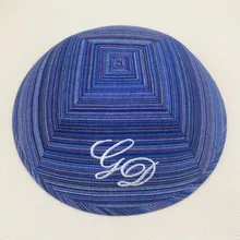 Вышивка и отпечаток для 19 см атласная Kippot Kippa yarmulke Kipa еврей Кепка kippah kullies Beanies еврей шляпа-Кепка с черепом