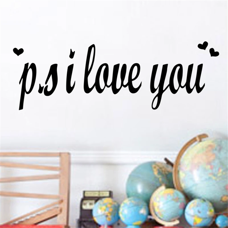 Buy p.s i love you vinyl wall art decals letters for