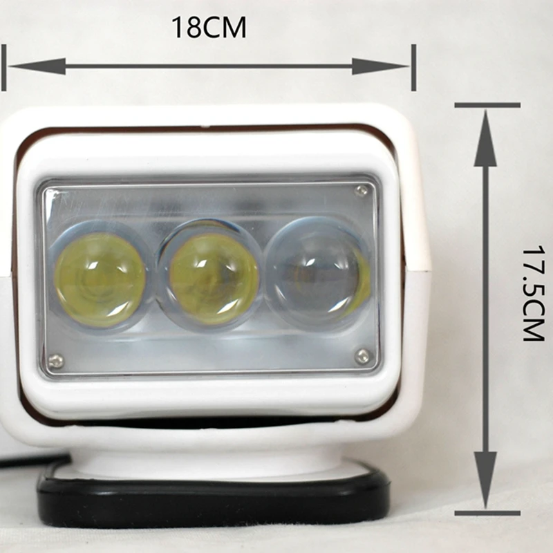 Marloo Светодиодный прожектор 60 Вт 360 Вращающийся пульт дистанционного управления рабочий свет Для Джип внедорожник Грузовик; ЛЕГКОВАЯ машина; лодка белый светодиодный прожектор