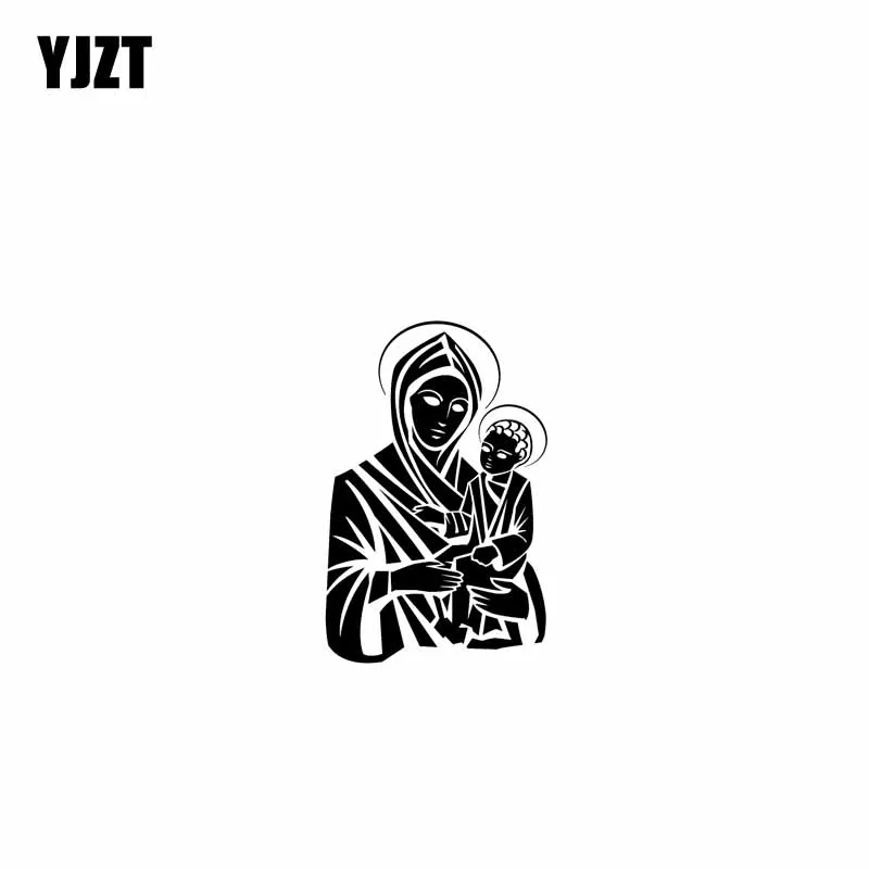 YJZT 11.6CM*17.8CM Jesus Vinyl Car Motorbike Sticker Decals Black/Silver C13-000193 | Автомобили и мотоциклы