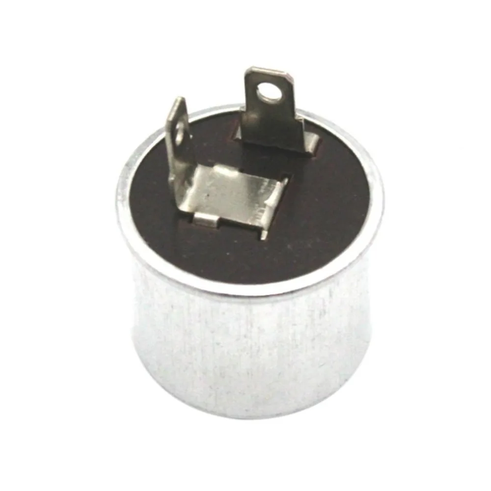 

Classic Car Flasher Unit Relay Indicators 12v Light Turn Signal 2 Pin Aluminum Shell Flasher Auto Parts