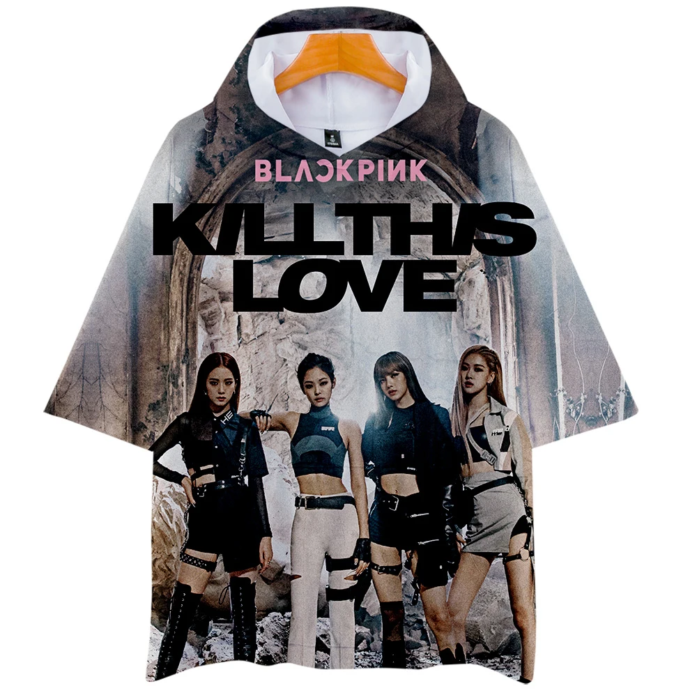 

Blackpink Kill This Love 3D Printed Hooded T-shirts Women/Men Fashion Short Sleeve Tshirts 2019 Kpop Streetwear Tee Shirt