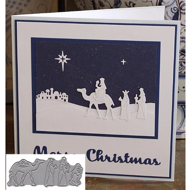 

Religion Believer camels Shape Metal Cutting dies Scrapbooking Album Handcrafts Embossing DIY Paper card Making Models Templates
