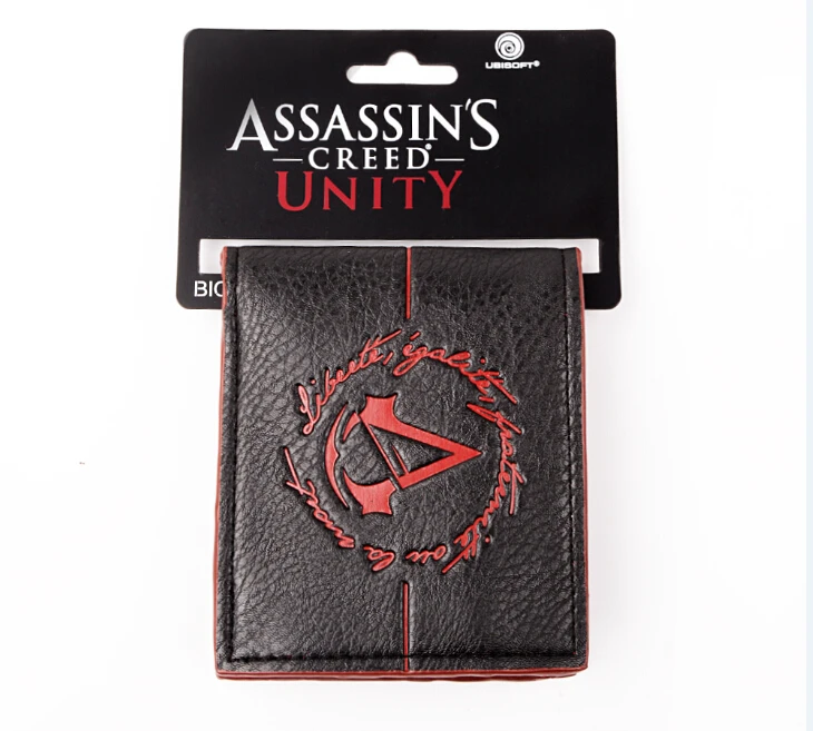  Assassins Creed wallet with tags assasins creed Game Assassins Creed Wallet Purse Cosplay Costume Accessory Props Toy DFT-1004 