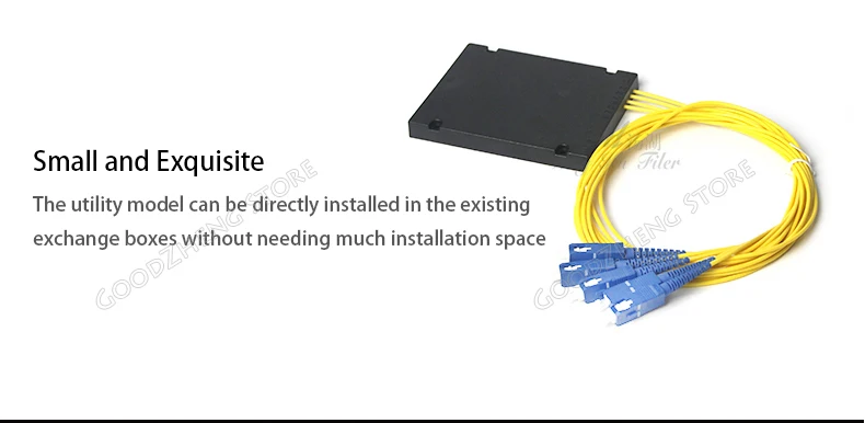 SC/UPC 1*4 PLC Fiber Optical Splitter Connector PLC Splitter SC/FC/ST/LC Connector SC/UPC lan cable continuity tester