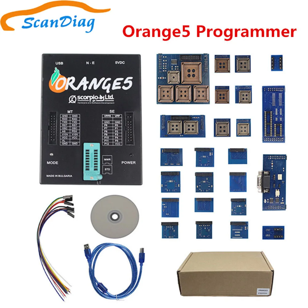 Горячая оранжевый 5 Самая низкая цена программист OEM с полным адаптером оранжевый 5 программист высокое качество оранжевый 5