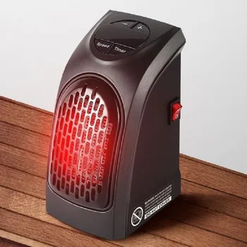 

350W Mini Fan Heater Desktop Electric Heater Household Wall Heater Stove Radiator Plug-In Warmer Machine for Winter