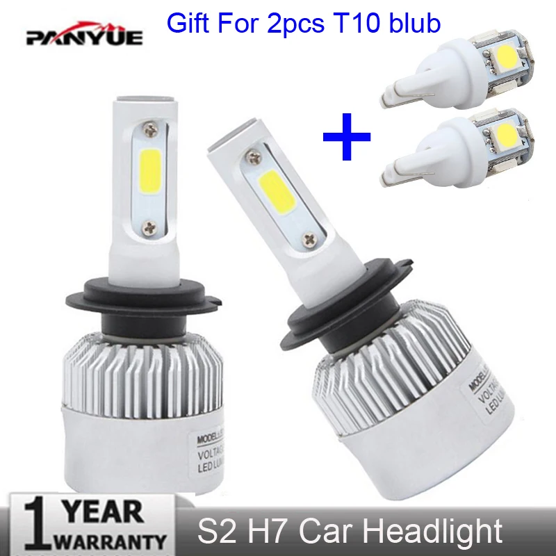 Muxall Super Bright COB LED Chips H4 Led Bulb H7 H11 H1 LED Car 