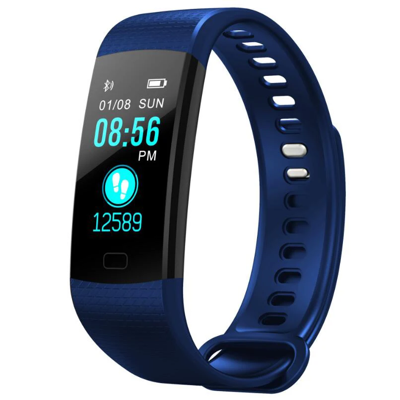

Silicone Waterproof Sports Blood Pressure Bracelet Heart Rate Monitoring Health Led Touch Screen Electronic Watch USB chargering