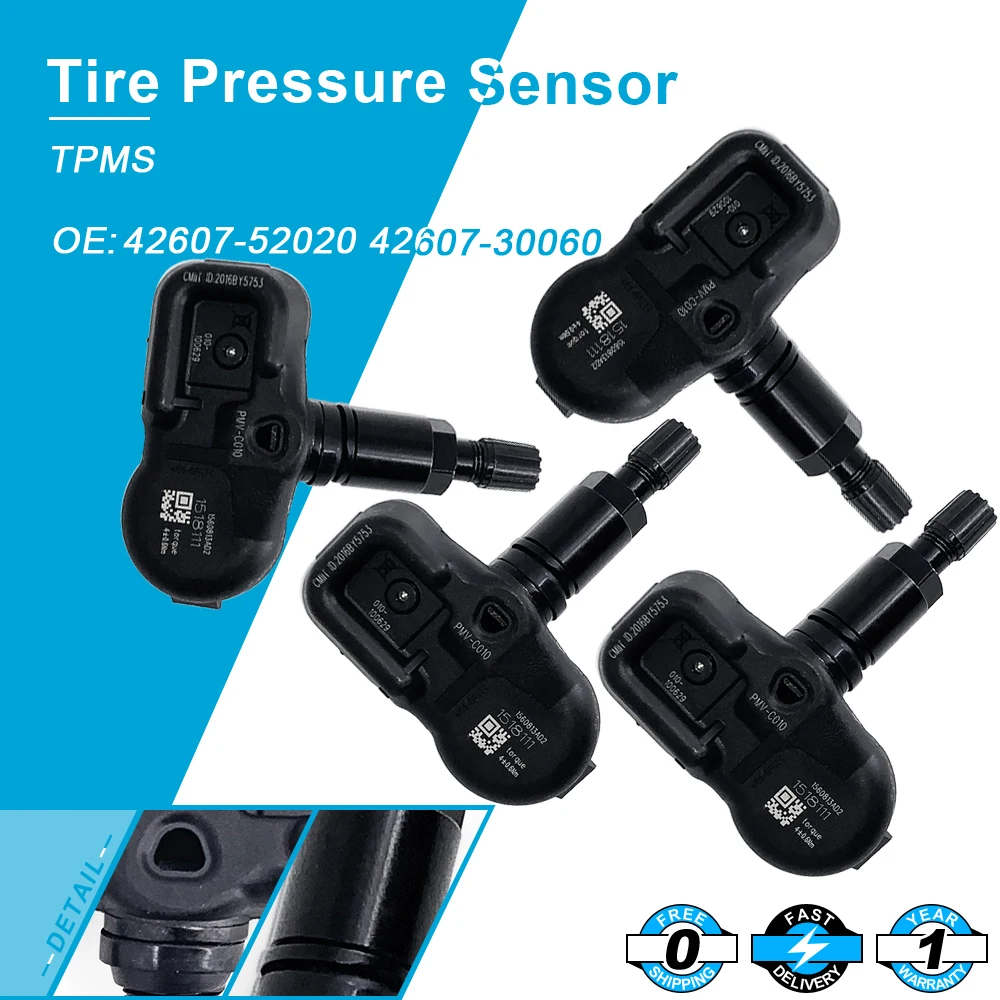 Set of 4 for Toyota Scion Lexus TIRE PRESSURE SENSOR TPMS OEM PMVC010