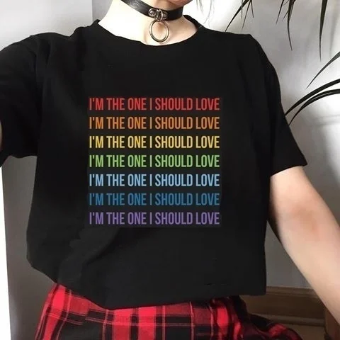 Рубашка с текстом песни sunfiz YF Epiphany I'm the One I Must Love Jin Yourself Get Idol | Женская одежда
